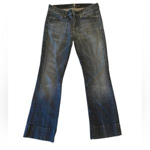 7 for all mankind women’s jeans flare leg size 28